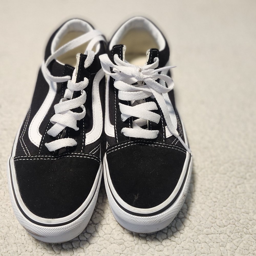 Vans Black and White High-Top Sneakers